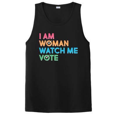 I Am Woman Watch Me Vote PosiCharge Competitor Tank