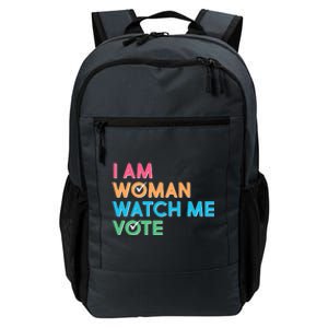 I Am Woman Watch Me Vote Daily Commute Backpack