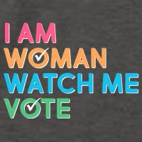I Am Woman Watch Me Vote Vector Backpack