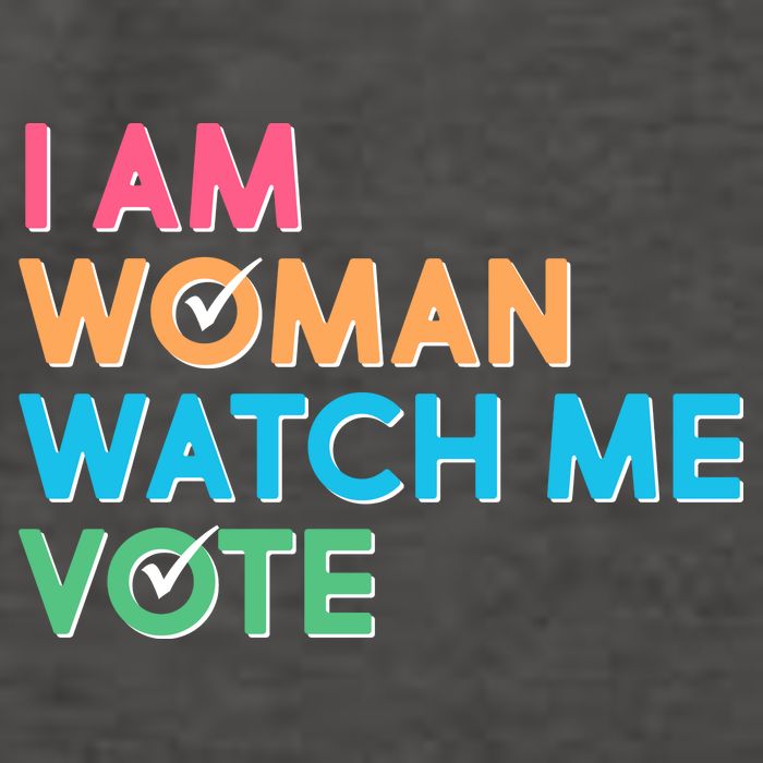 I Am Woman Watch Me Vote Vector Backpack