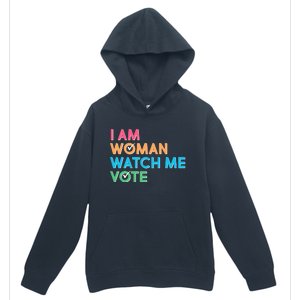 I Am Woman Watch Me Vote Urban Pullover Hoodie