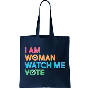 I Am Woman Watch Me Vote Tote Bag