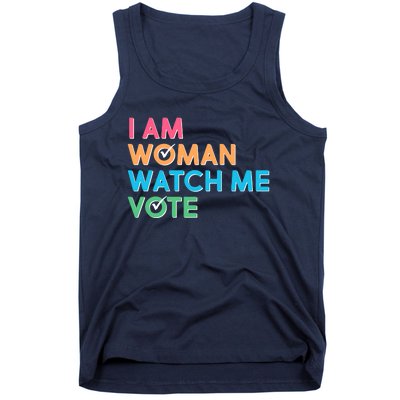 I Am Woman Watch Me Vote Tank Top