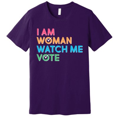 I Am Woman Watch Me Vote Premium T-Shirt