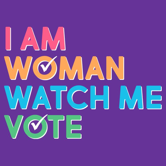 I Am Woman Watch Me Vote Womens T-Shirt
