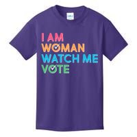 I Am Woman Watch Me Vote Kids T-Shirt