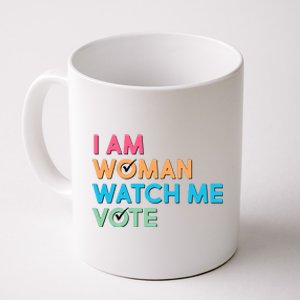 I Am Woman Watch Me Vote Coffee Mug