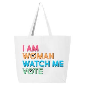 I Am Woman Watch Me Vote 25L Jumbo Tote