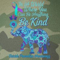 In A World Where You Can Be Anything Be Kind Elephant Legacy Tie Dye Trucker Hat