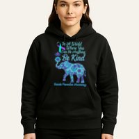 In A World Where You Can Be Anything Be Kind Elephant Hoodie