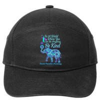 In A World Where You Can Be Anything Be Kind Elephant 7-Panel Snapback Hat