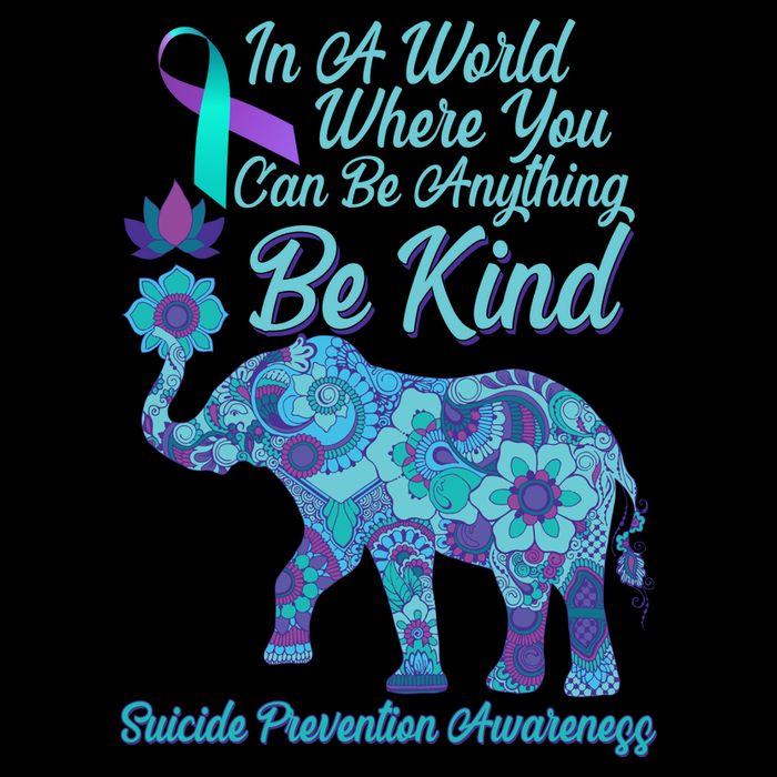 In A World Where You Can Be Anything Be Kind Elephant Bucket Hat