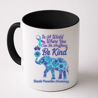 In A World Where You Can Be Anything Be Kind Elephant Mug
