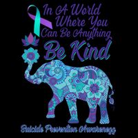 In A World Where You Can Be Anything Be Kind Elephant Mug
