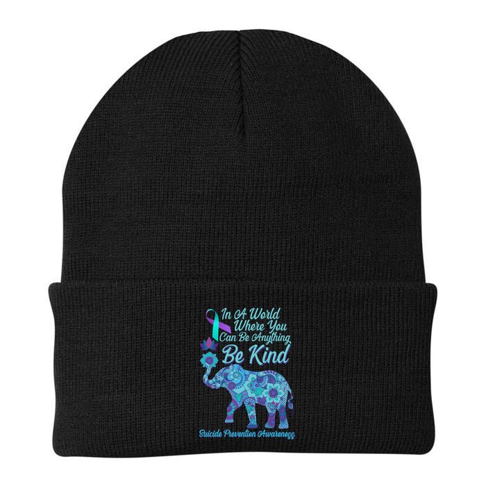 In A World Where You Can Be Anything Be Kind Elephant Beanie