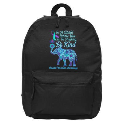 In A World Where You Can Be Anything Be Kind Elephant 16 in Basic Backpack