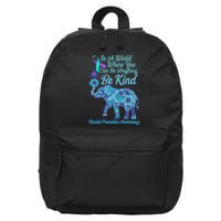 In A World Where You Can Be Anything Be Kind Elephant 16 in Basic Backpack