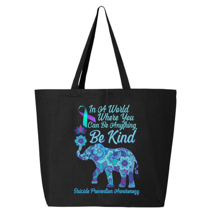 In A World Where You Can Be Anything Be Kind Elephant 25L Jumbo Tote