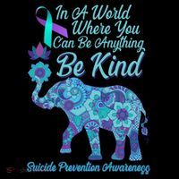 In A World Where You Can Be Anything Be Kind Elephant Zip Tote Bag