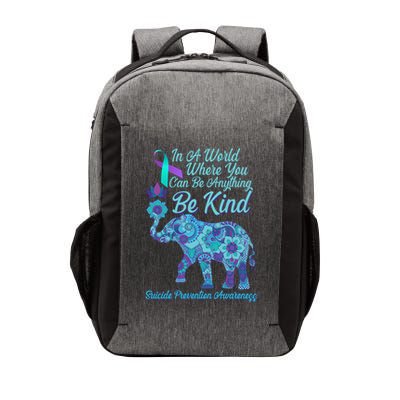In A World Where You Can Be Anything Be Kind Elephant Vector Backpack