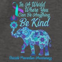 In A World Where You Can Be Anything Be Kind Elephant Vector Backpack