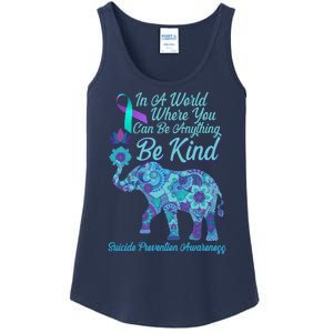 In A World Where You Can Be Anything Be Kind Elephant Ladies Essential Tank