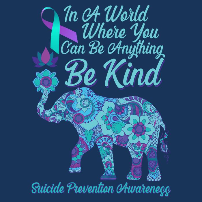 In A World Where You Can Be Anything Be Kind Elephant Infant Baby Jersey Bodysuit