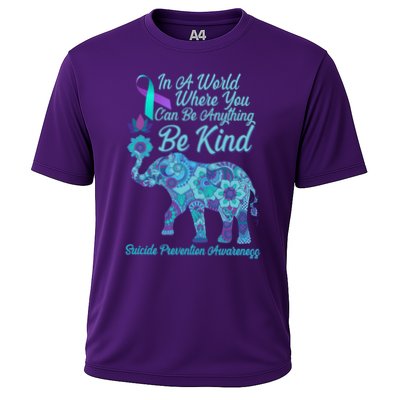 In A World Where You Can Be Anything Be Kind Elephant Performance Shirt