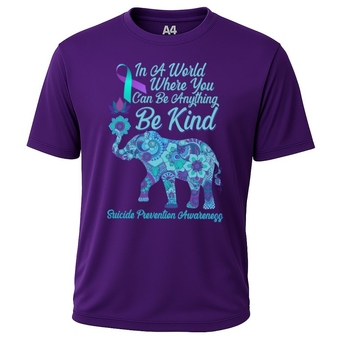 In A World Where You Can Be Anything Be Kind Elephant Performance Shirt