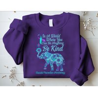 In A World Where You Can Be Anything Be Kind Elephant Sweatshirt