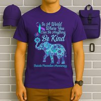 In A World Where You Can Be Anything Be Kind Elephant T-Shirt