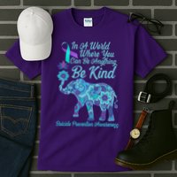 In A World Where You Can Be Anything Be Kind Elephant Tall T-Shirt