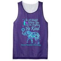 In A World Where You Can Be Anything Be Kind Elephant Mesh Reversible Basketball Jersey Tank