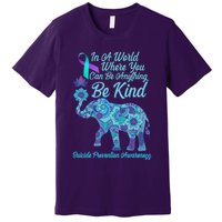 In A World Where You Can Be Anything Be Kind Elephant Premium T-Shirt