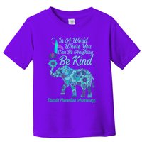 In A World Where You Can Be Anything Be Kind Elephant Toddler T-Shirt