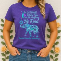 In A World Where You Can Be Anything Be Kind Elephant Womens T-Shirt