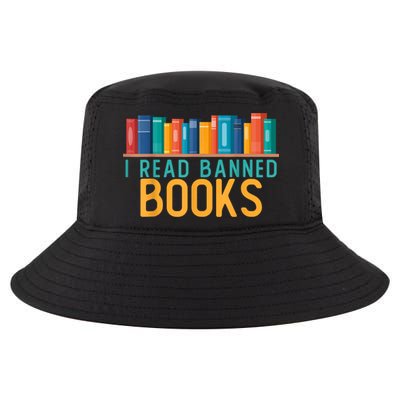 I Am With The Banned Books Shirts Funny I Read Banned Books Cool Comfort Performance Bucket Hat