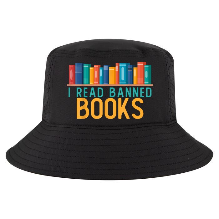 I Am With The Banned Books Shirts Funny I Read Banned Books Cool Comfort Performance Bucket Hat