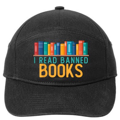 I Am With The Banned Books Shirts Funny I Read Banned Books 7-Panel Snapback Hat