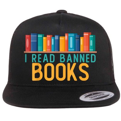 I Am With The Banned Books Shirts Funny I Read Banned Books Flatbill Hat