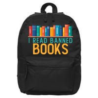 I Am With The Banned Books Shirts Funny I Read Banned Books 16 in Basic Backpack