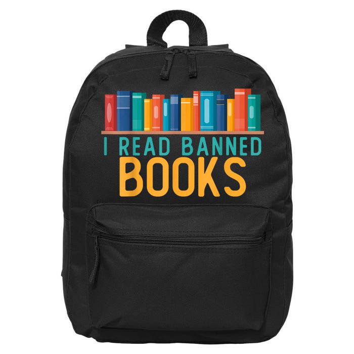 I Am With The Banned Books Shirts Funny I Read Banned Books 16 in Basic Backpack