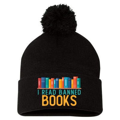 I Am With The Banned Books Shirts Funny I Read Banned Books Pom Pom 12in Knit Beanie