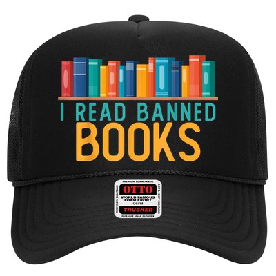 I Am With The Banned Books Shirts Funny I Read Banned Books Trucker Hat