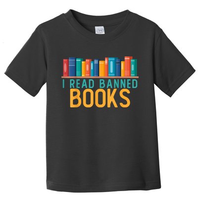 I Am With The Banned Books Shirts Funny I Read Banned Books Toddler T-Shirt