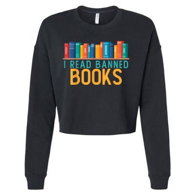I Am With The Banned Books Shirts Funny I Read Banned Books Cropped Pullover Crew