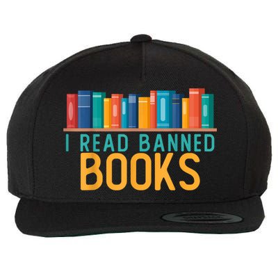 I Am With The Banned Books Shirts Funny I Read Banned Books Wool Snapback Cap