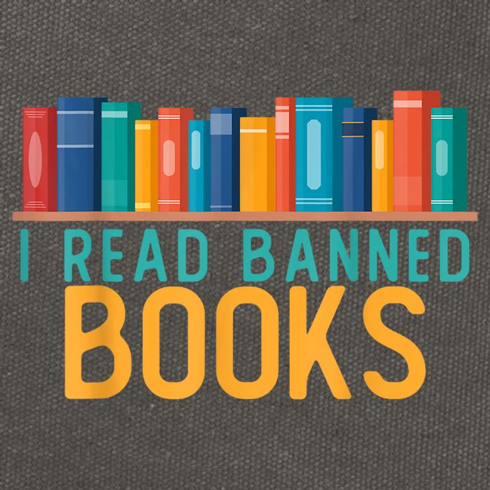 I Am With The Banned Books Shirts Funny I Read Banned Books Cotton Canvas Backpack