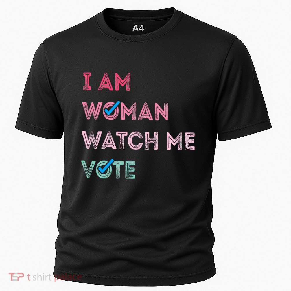 I Am Woman Watch Me Vote Cooling Performance Crew T-Shirt