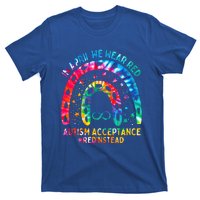 In April We Wear Red Autism Awareness Acceptance Red Instead Gift T-Shirt